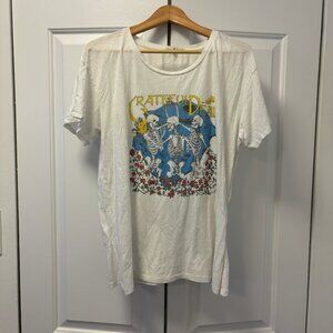 Artizia Junk Food - Grateful Dead Band T-Shirt - Women's L - White